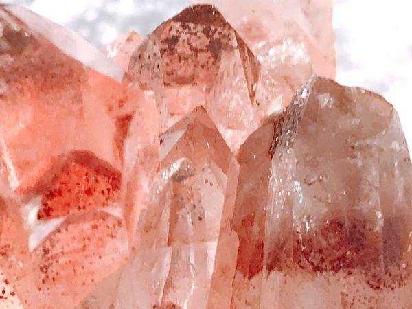 レッドファントム水晶原石クラスター [2] | パワーストーン,天然石
